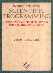 Cover of: Introduction to scientific programming by Joseph L. Zachary