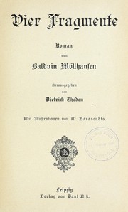 Cover of: Vier Fragmente by Balduin Möllhausen