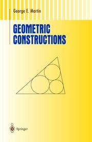 Cover of: Geometric constructions