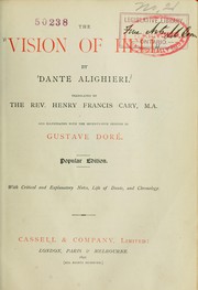 Cover of: The Vision of hell by Dante Alighieri