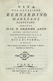 Cover of: Vita del cavaliere Bernardino Marliani mantovano by Ireneo Affò