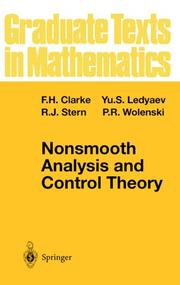 Nonsmooth analysis and control theory by Frank H. Clarke