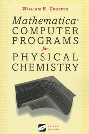 Cover of: Mathematica computer programs for physical chemistry