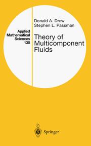 Cover of: Theory of multicomponent fluids by Donald A. Drew