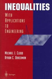 Cover of: Inequalities: with applications to engineering