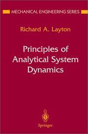 Cover of: Principles of analytical system dynamics