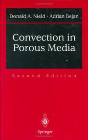 Cover of: Convection in porous media