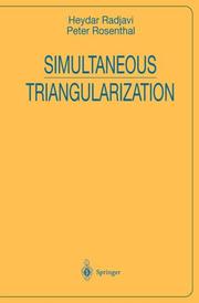 Cover of: Simultaneous triangularization by Heydar Radjavi