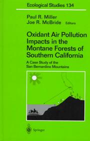 Cover of: Oxidant air pollution impacts in the montane forests of Southern California | 