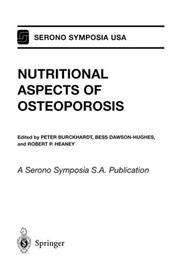 Cover of: Nutritional aspects of osteoporosis
