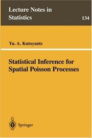 Cover of: Statistical inference for spatial Poisson processes