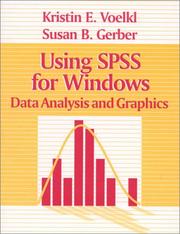 Cover of: Using SPSS for Windows: data analysis and graphics