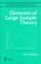 Cover of: Elements of Large-Sample Theory