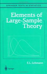 Cover of: Elements of large-sample theory