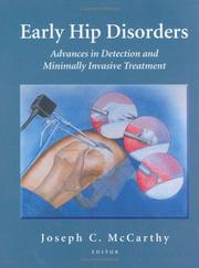 Cover of: Early Hip Disorders by Joseph C. McCarthy