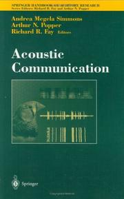 Cover of: Acoustic Communication (Springer Handbook of Auditory Research)