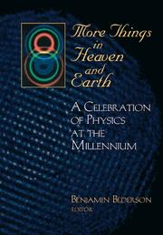 Cover of: More Things in Heaven and Earth  by Benjamin Bederson