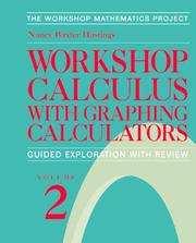 Cover of: Workshop Calculus with Graphing Calculators, Volume 2