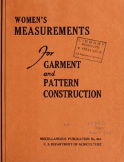 Cover of: Women's measurements for garment and pattern construction