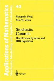 Cover of: Stochastic Controls by Jiongmin Yong, Xun Yu Zhou, Jiongmin Yong, Xun Yu Zhou