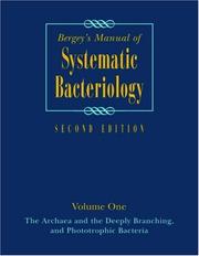 Cover of: Bergey's Manual of Systematic Bacteriology Volume 1 by George M. Garrity