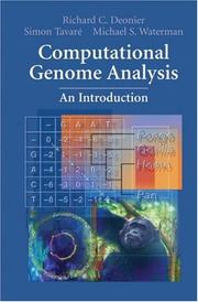 Computational genome analysis by Michael S. Waterman, Simon Tavaré, Richard C. Deonier