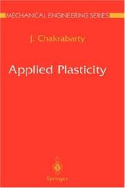 Cover of: Applied plasticity by J. Chakrabarty