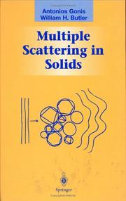 Cover of: Multiple Scattering in Solids (Graduate Texts in Contemporary Physics) by Antonios Gonis, William H. Butler