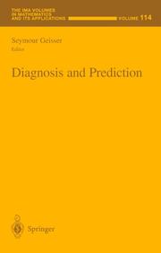 Cover of: Diagnosis and Prediction (The IMA Volumes in Mathematics and its Applications)