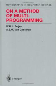 Cover of: On a Method of Multiprogramming (Monographs in Computer Science)