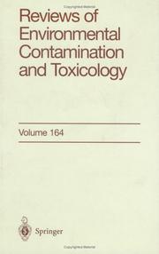 Cover of: Reviews of Environmental Contamination and Toxicology | George W. Ware
