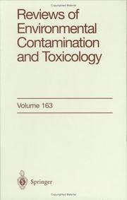 Cover of: Reviews of Environmental Contamination and Toxicology / Volume 163 (Reviews of Environmental Contamination and Toxicology)