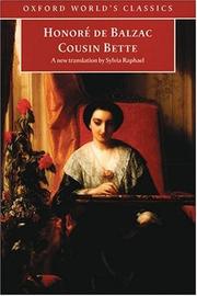 Cover of: Cousin Bette (Oxford World's Classics) by Honoré de Balzac