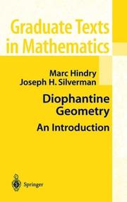 Cover of: Diophantine Geometry by Marc Hindry, Joseph H. Silverman