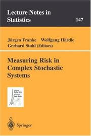 Cover of: Measuring Risk in Complex Stochastic Systems