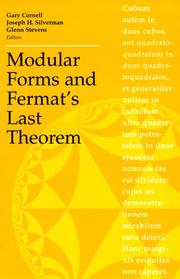 Cover of: Modular Forms and Fermat's Last Theorem by Gary Cornell