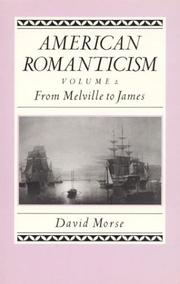 Cover of: From Melville to James by Morse, David.