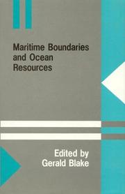 Cover of: Maritime boundaries and ocean resources