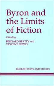 Cover of: Byron and the limits of fiction