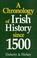 Cover of: A chronology of Irish history since 1500