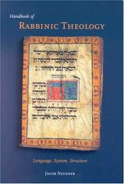 Cover of: Handbook of Rabbinic Theology: Language, System, Structure