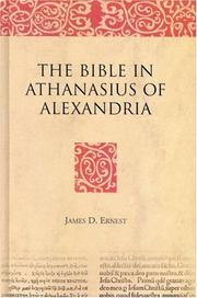 Cover of: The Bible in Athanasius of Alexandria (Bible in Ancient Christianity)