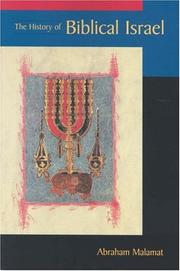 Cover of: History of Biblical Israel by Abraham Malamat