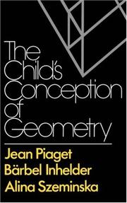 Cover of: The child's conception of geometry