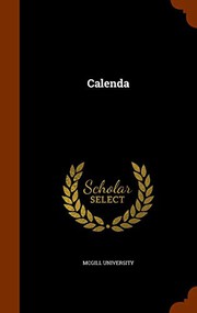 Cover of: Calenda by McGill University