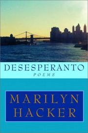 Cover of: Desesperanto by Marilyn Hacker