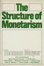 Cover of: The structure of monetarism