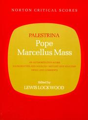 Cover of: Pope Marcellus Mass by Giovanni Pierluigi da Palestrina