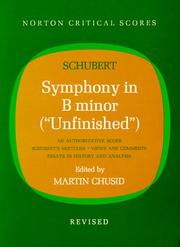 Cover of: Symphony in B Minor (Critical Scores) by Franz Schubert, Franz Schubert