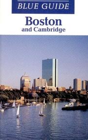 Cover of: Boston and Cambridge